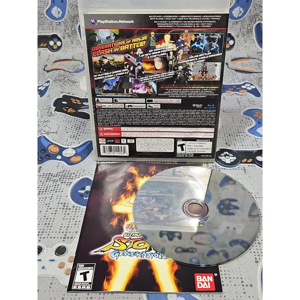 Naruto Shippuden: Ultimate Ninja Storm Generations (Sony PlayStation 3, PS3) VG